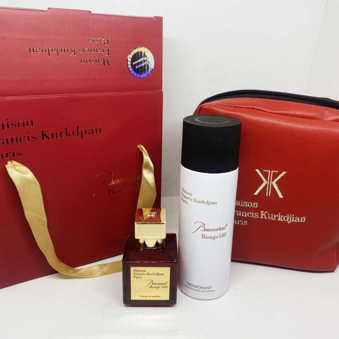 Baccarat Rouge 540 di Maison Francis Kurkdjian Set Regalo – Profumo + Deodorante + Pochette - Narah profumi